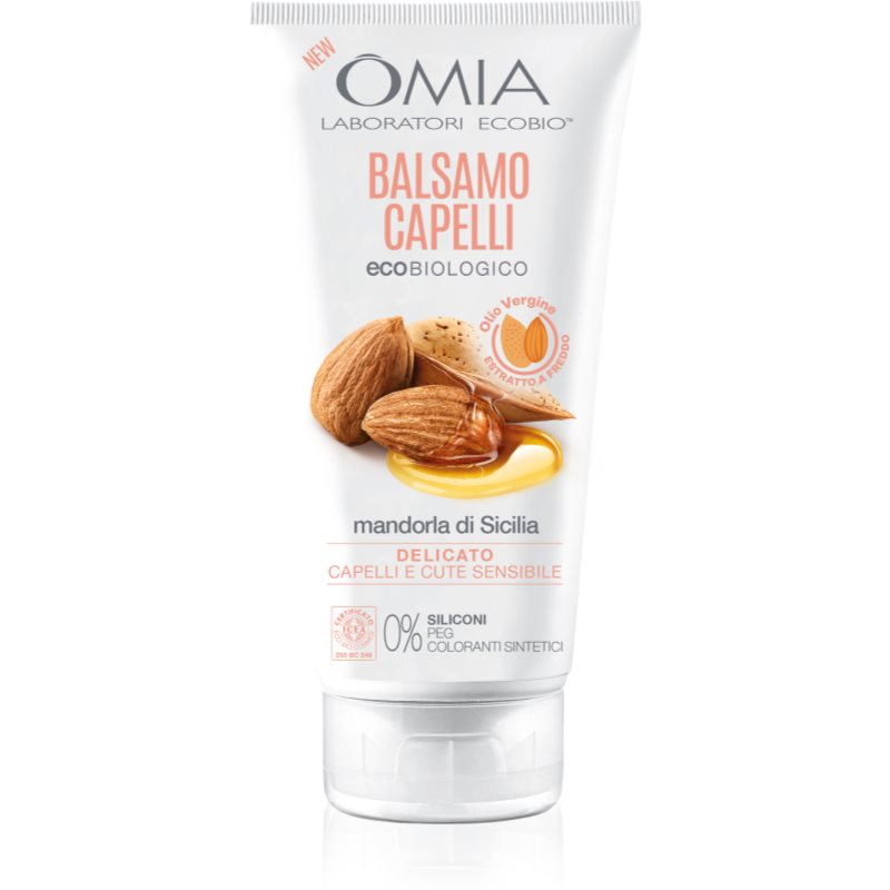 Omia Laboratories Mandorla Di Sicilia Balsamo Per Capelli Deboli E Rovinati Con Olio Di Mandorle 180 Ml