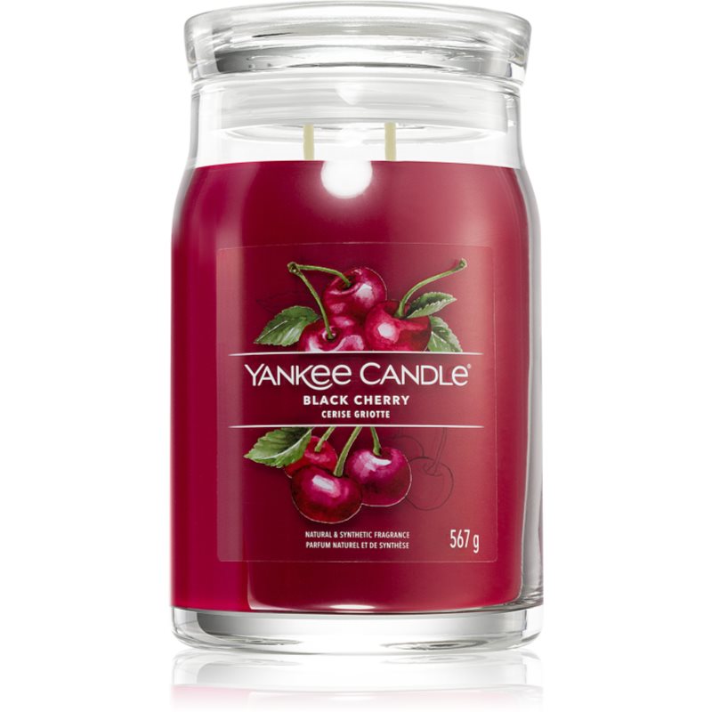 Yankee Candle Black Cherry Candela Profumata Signature 567 G