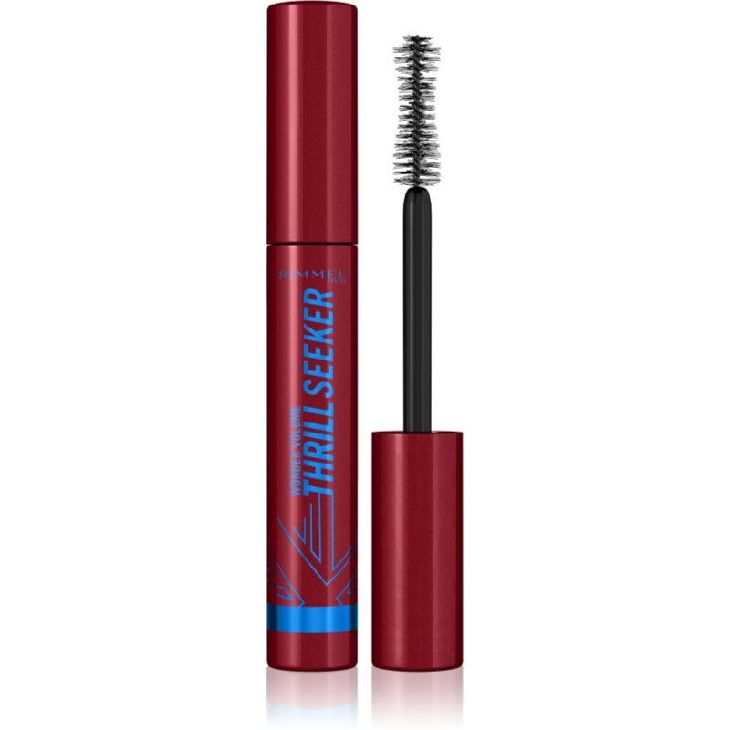 Rimmel Wondervolume Thrill Seeker Mascara Waterproof Per Ciglia Voluminose E Curve Colore Black 8 Ml