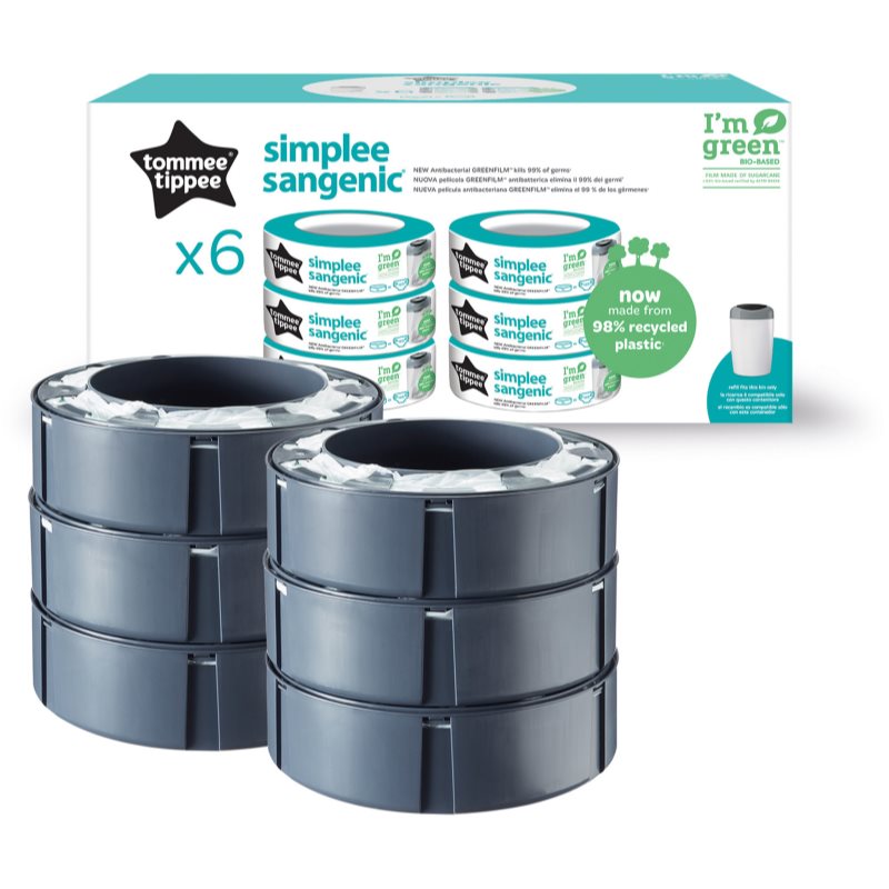 Tommee Tippee Simplee Cartuccia Di Ricambio 6 Pz