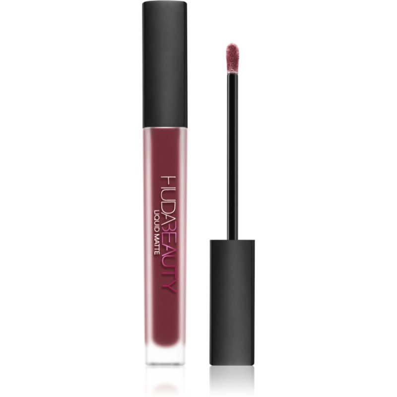 Huda Beauty Liquid Matte Lipstick Ultra-Comfort Rossetto Lunga Tenuta Effetto Opaco Colore Famous 4,2 Ml