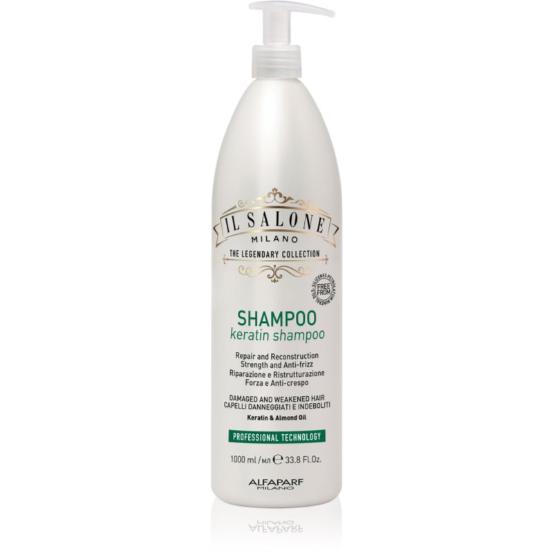 Alfaparf Milano Il Salone Milano Keratin Shampoo Ricostituente Per Capelli Rovinati 1000 Ml
