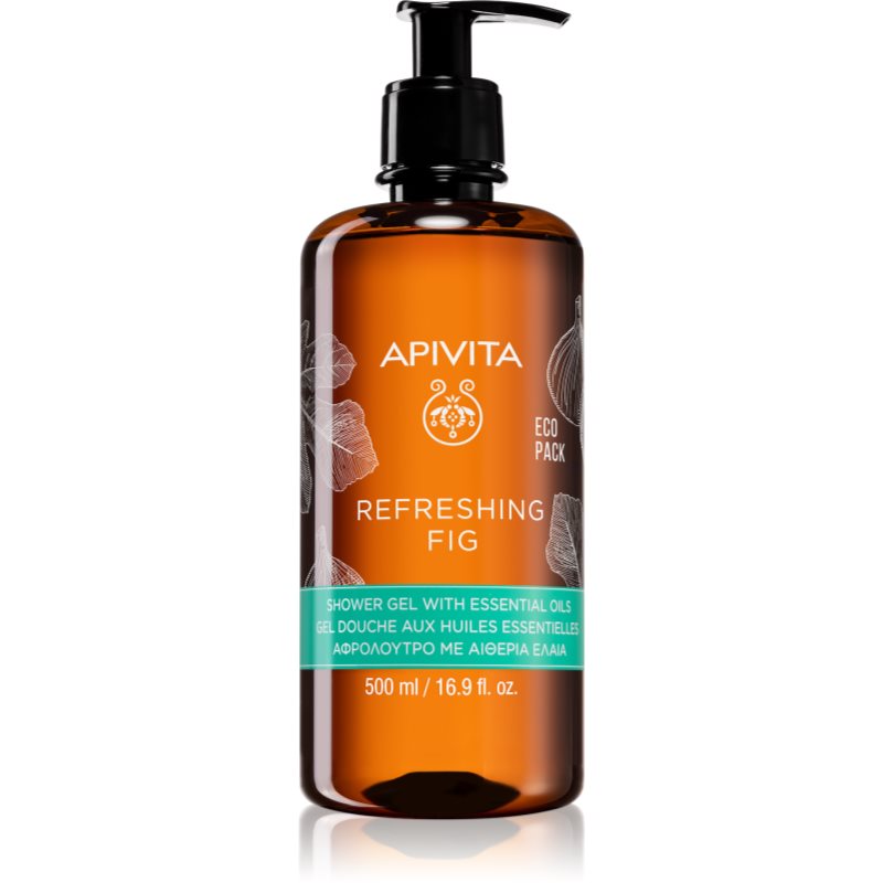 Apivita Refreshing Fig Shower Gel Gel Doccia Rinfrescante Con Oli Essenziali 500 Ml