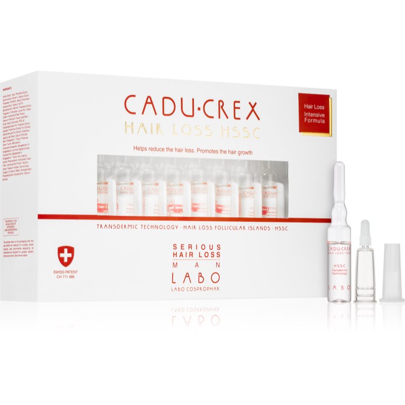 Cadu-Crex Hair Loss Hssc Serious Hair Loss Trattamento Per Capelli Uomo Contro La Caduta Grave Dei Capelli Per Uomo 20X3,5 Ml