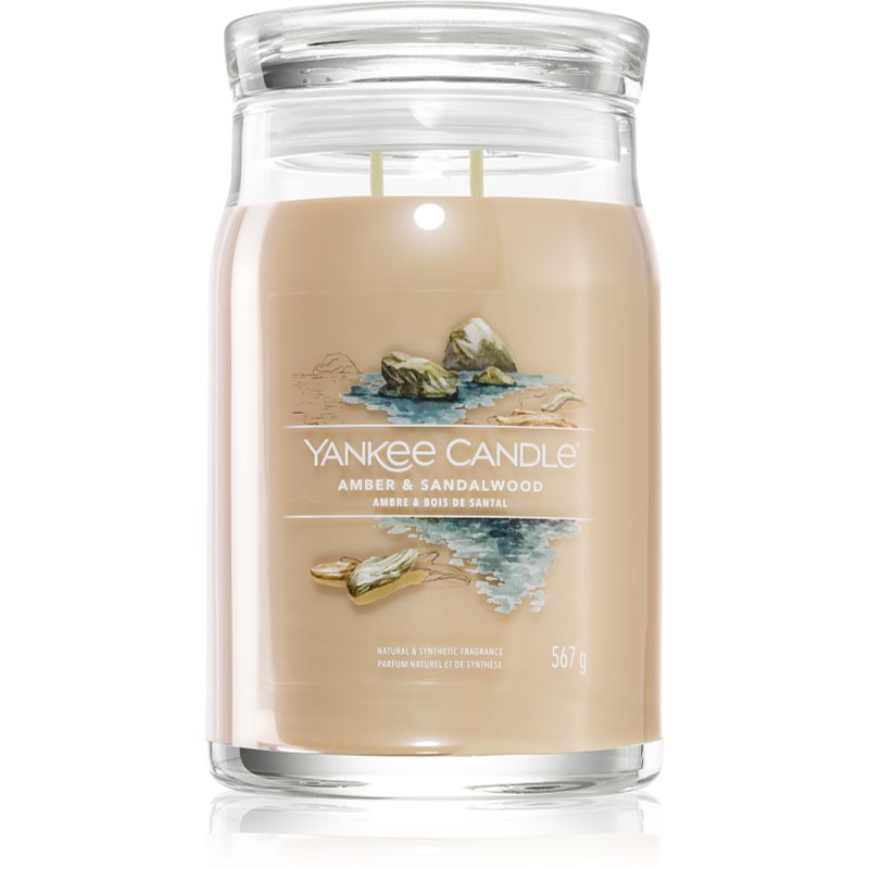 Yankee Candle Amber & Sandalwood Candela Profumata 567 G