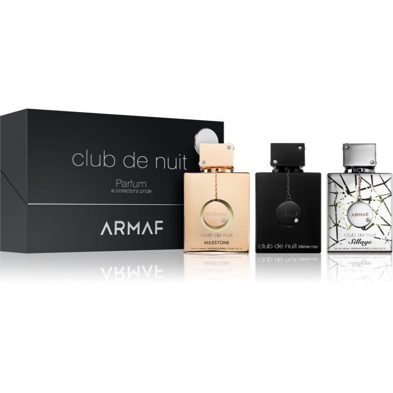 Armaf Club De Nuit Man Intense, Sillage, Milestone Confezione Regalo Per Uomo Unisex 3X30 Ml