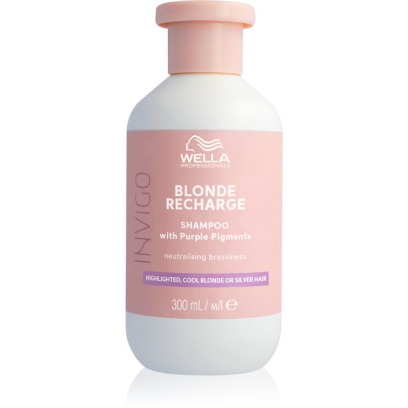 Wella Professionals Invigo Blonde Recharge Shampoo Per Capelli Biondi Neutralizzante Per Toni Gialli 300 Ml