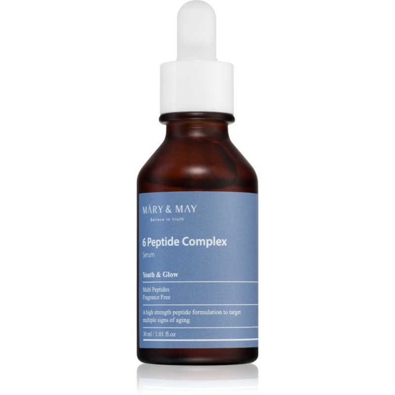 Mary & May 6 Peptide Complex Siero Rigenerante Intenso Effetto Antirughe 30 Ml
