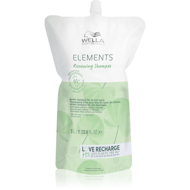 Wella Professionals Elements Renewing Shampoo Ricostituente Per Tutti I Tipi Di Capelli 1000 Ml