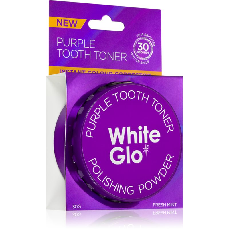 White Glo Purple Tooth Toner Powder Polvere Dentale Sbiancante 30 G