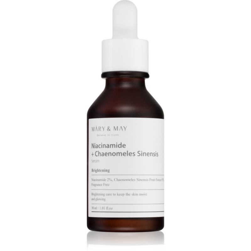 Mary & May Niacinamide + Chaenomeles Sinensis Siero Rigenerante E Illuminante Per Ripristinare La Barriera Cutanea 30 Ml