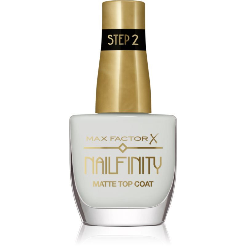 Max Factor Nailfinity Matte Top Coat Gel Smalto Coprente Effetto Opaco Colore 101 Velvet Curtain 12 Ml