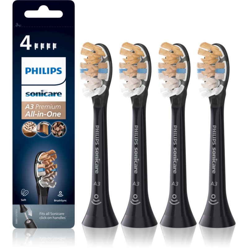 Philips Sonicare Premium All-In-One Hx9094/11 Testine Di Ricambio Per Spazzolino 4 Pz