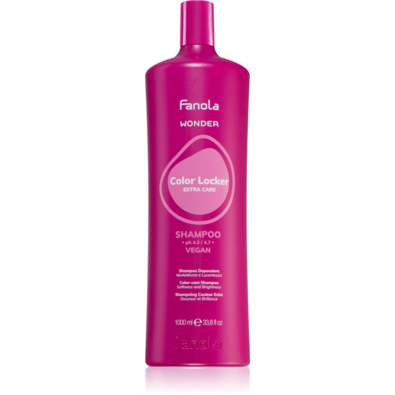 Fanola Wonder Color Locker Extra Care Shampoo Shampoo Illuminante E Rinforzante Per Capelli Tinti 1000 Ml