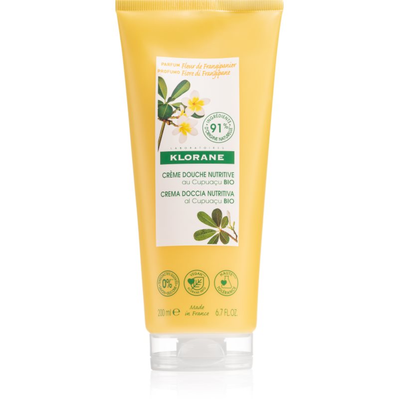 Klorane Cupuaçu Bio Fleur De Frangipanier Gel Doccia Nutriente 200 Ml