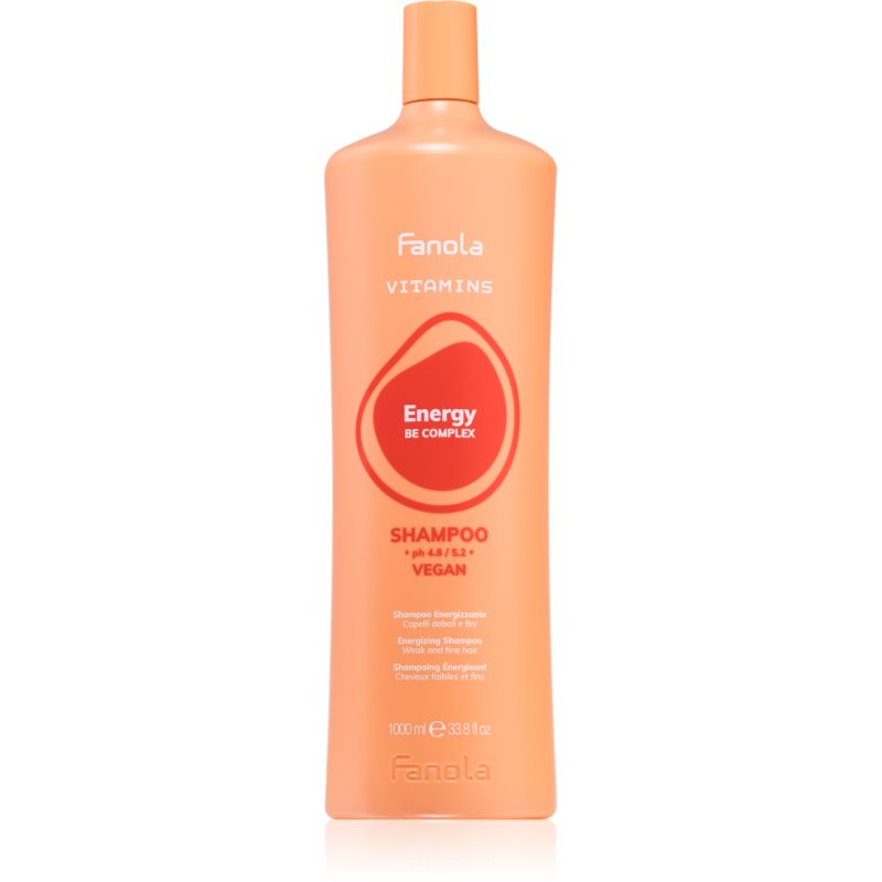 Fanola Vitamins Energizing Shampoo Shampoo Energizzante Per Capelli Deboli E Con Tendenza Alla Caduta 1000 Ml