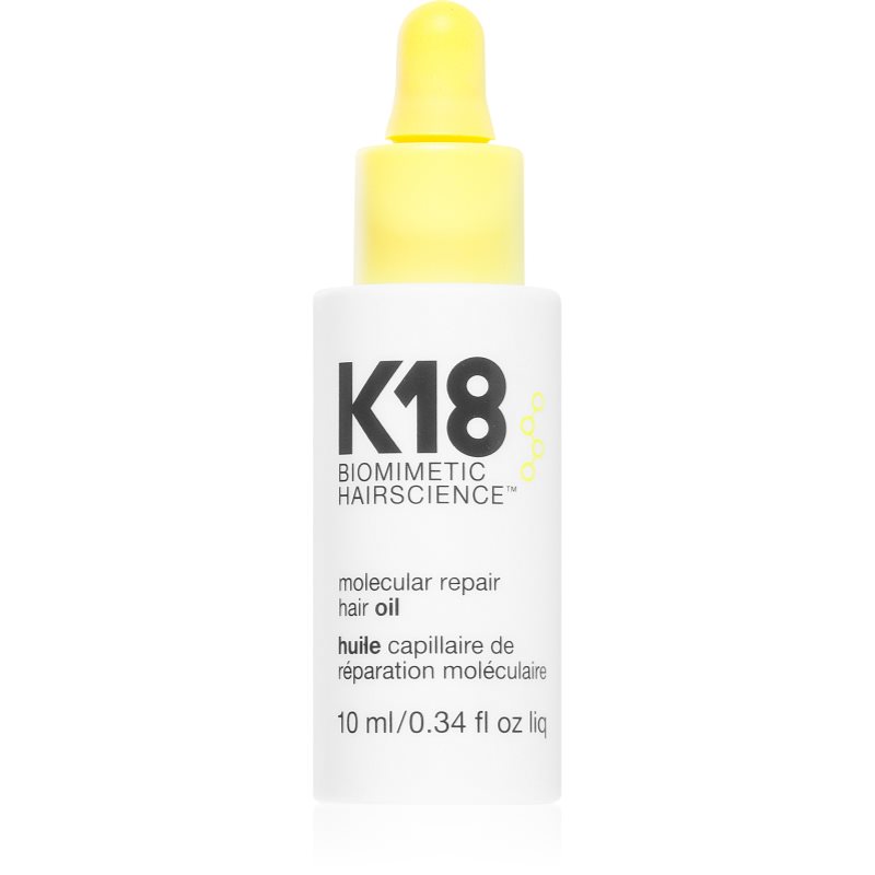 K18 Molecular Repair Hair Oil Olio Secco Nutriente Per Capelli Rovinati E Fragili 10 Ml