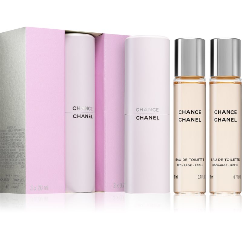 Chanel Chance Eau De Toilette Da Donna 3X20 Ml