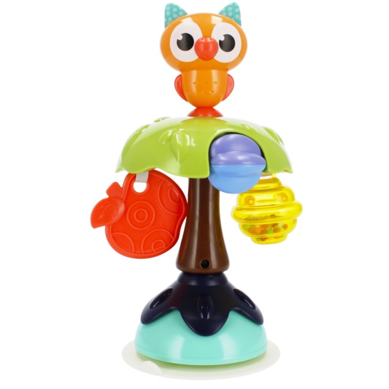 Bam-Bam Suction Cup Toy Attività Giocattolo Con Ventosa 6M+ Owl 1 Pz