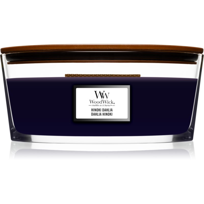 Woodwick Hinoki Dahlia Candela Profumata Con Stoppino In Legno (Hearthwick) 453,3 G