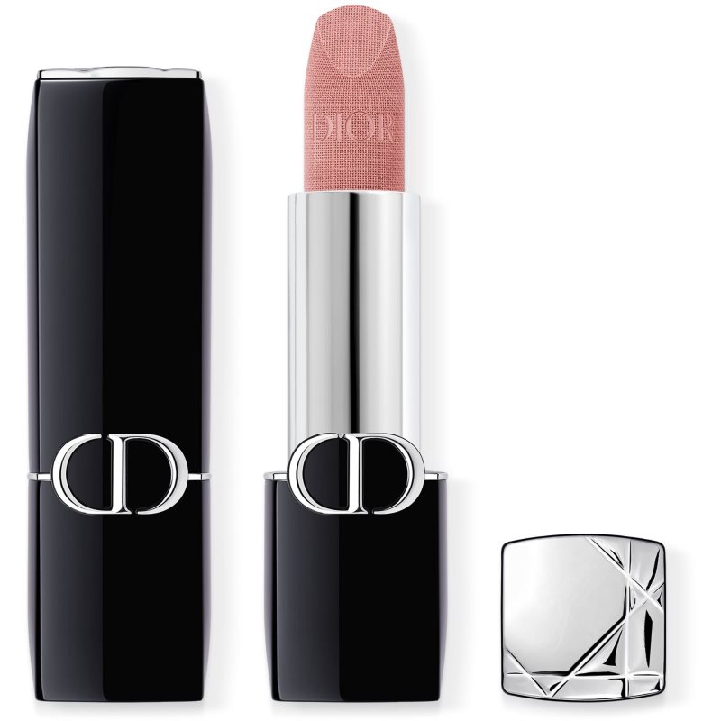Dior Rouge Dior Rossetto Lunga Tenuta Ricaricabile Colore 220 Beige Couture Velvet 3,5 G