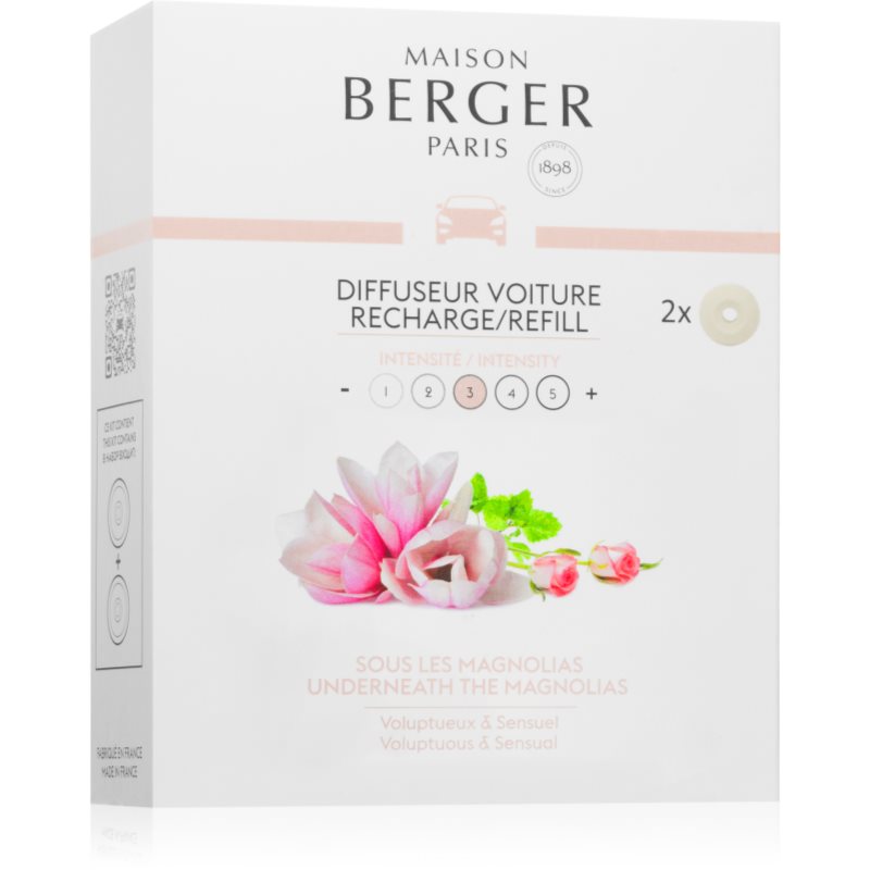 Maison Berger Paris Underneath The Magnolias Deodorante Per Auto Ricarica 2X17 G