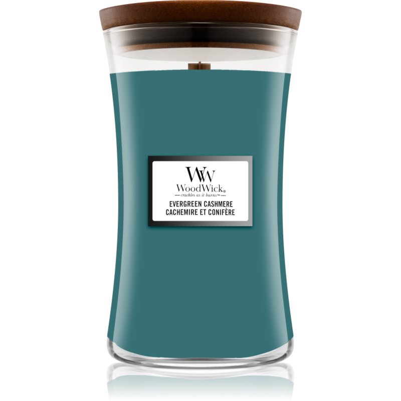 Woodwick Evergreen Cashmere Candela Profumata 610 G