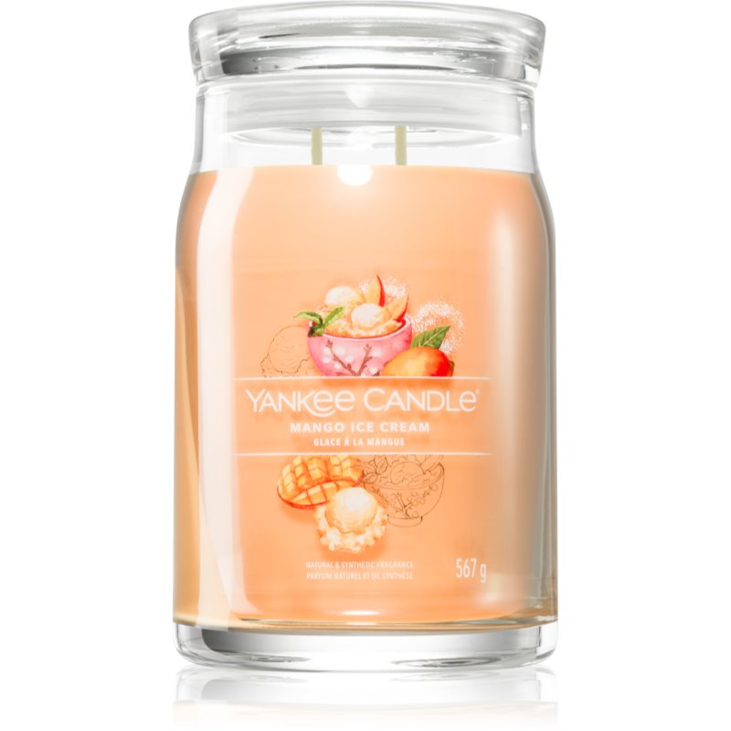 Yankee Candle Mango Ice Cream Candela Profumata Signature 567 G