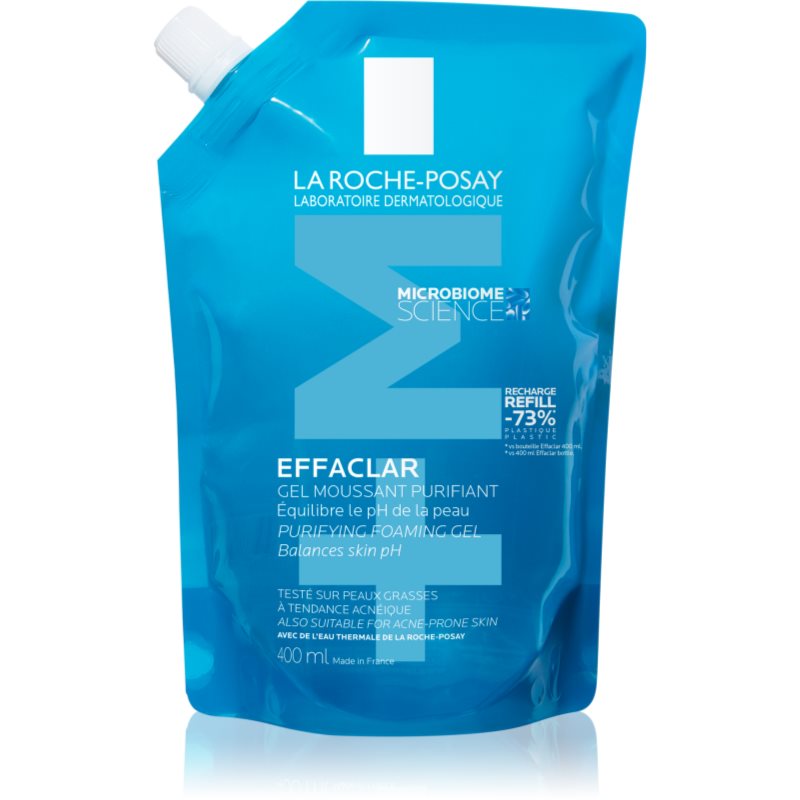 La Roche-Posay Effaclar Gel Di Pulizia Profonda Per Pelli Grasse E Sensibili Ricarica 400 Ml