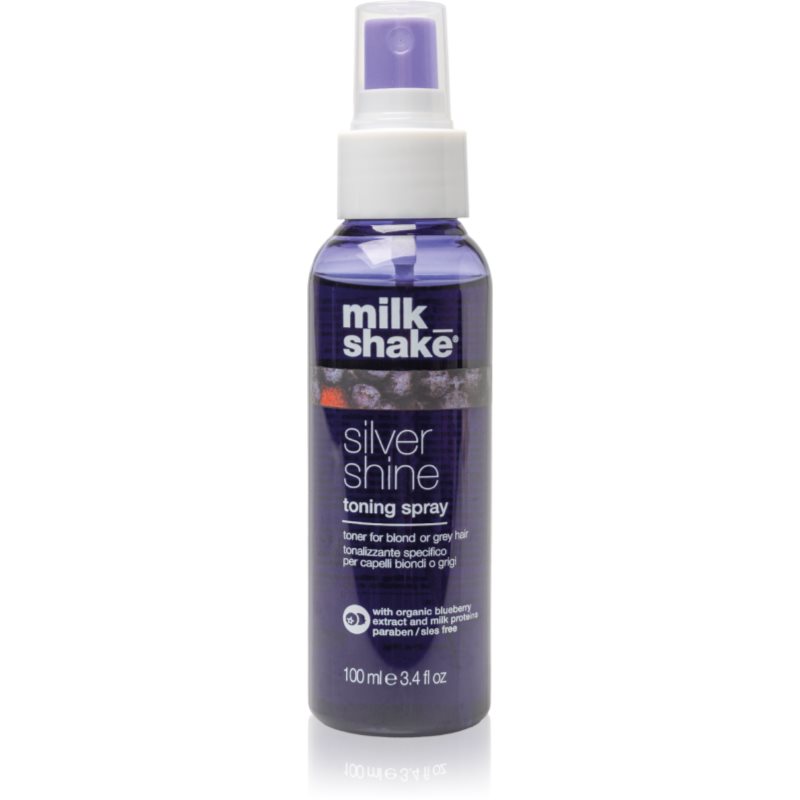Milk Shake Silver Shine Toning Spray Spray Colorato Per Capelli Biondi E Grigi 100 Ml