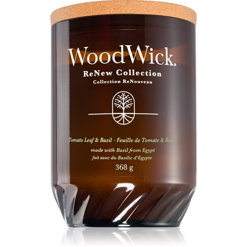 Woodwick Tomato Leaf & Basil Candela Profumata 368 G