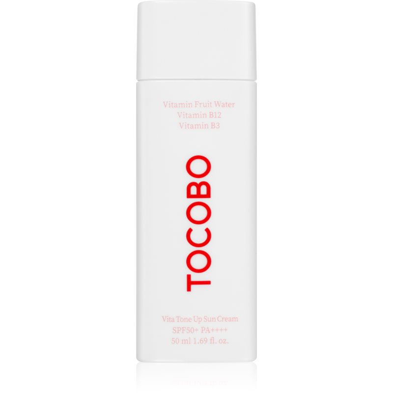 Tocobo Vita Tone Up Sun Cream Crema-Gel Protettiva Leggera Per Unificare Il Tono Della Pelle Spf 50+ 50 Ml