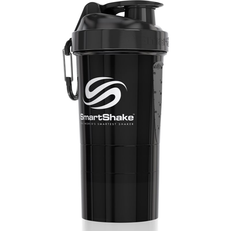 Smartshake Original2Go Shaker Per Lo Sport + Recipiente Colore Gun Smoke Black 600 Ml