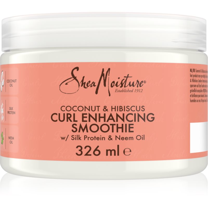 Shea Moisture Coconut & Hibiscus Crema Senza Risciacquo Per Capelli Ricci 355 G