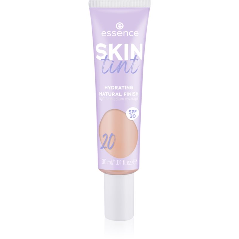 Essence Skin Tint Fondotinta Idratante Leggero Spf 30 Colore 20 30 Ml