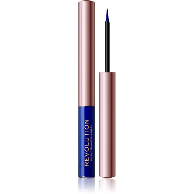 Makeup Revolution Super Flick Eyeliner Liquidi Colore Blue 2,4 Ml