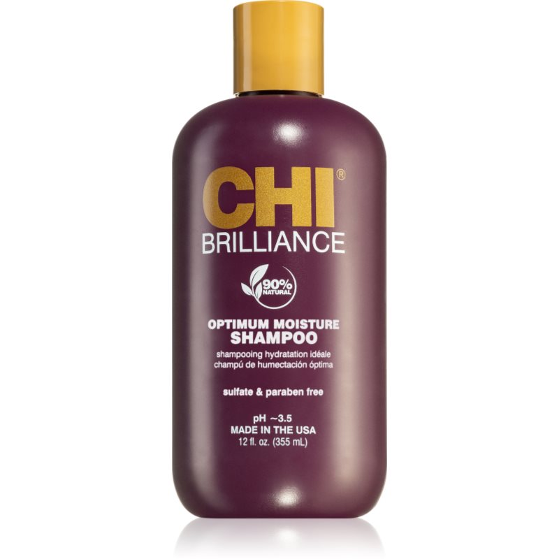 Chi Brilliance Optimum Moisture Shampoo Shampoo Idratante Per Capelli Brillanti E Morbidi 355 Ml