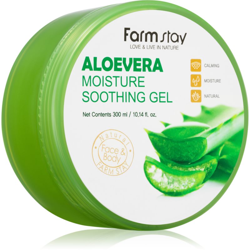 Farmstay Aloe Gel Lenitivo Idratante Per Viso, Corpo E Capelli 300 Ml