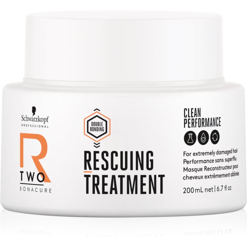 Schwarzkopf Professional Bonacure R-Two Rescuing Treatment Maschera Per Capelli Per Capelli Molto Rovinati 200 Ml
