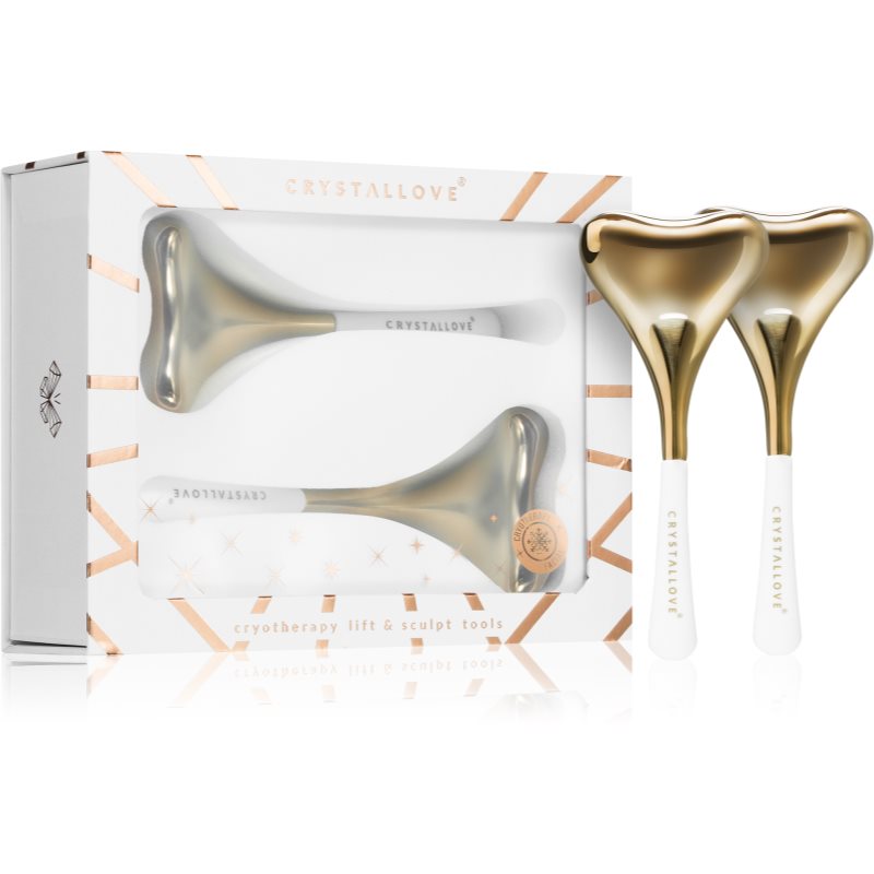 Crystallove Cryo Cryotherapy Lift & Sculpt Tools Attrezzi Per I Massaggi Per Il Viso 2 Pz