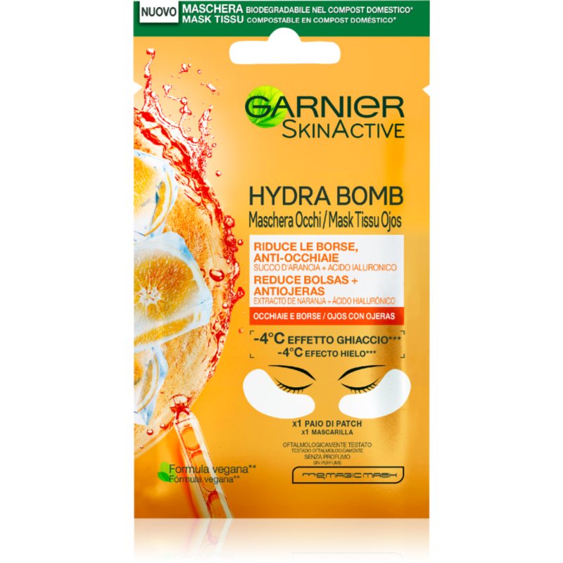 Garnier Skin Active Vitamina C Maschera Idratante E Illuminante Per Il Contorno Occhi 6 G