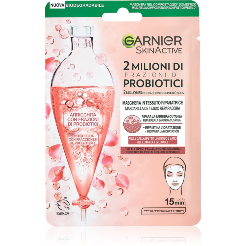 Garnier Skin Active Maschera Viso Monouso Con Probiotici 22 G