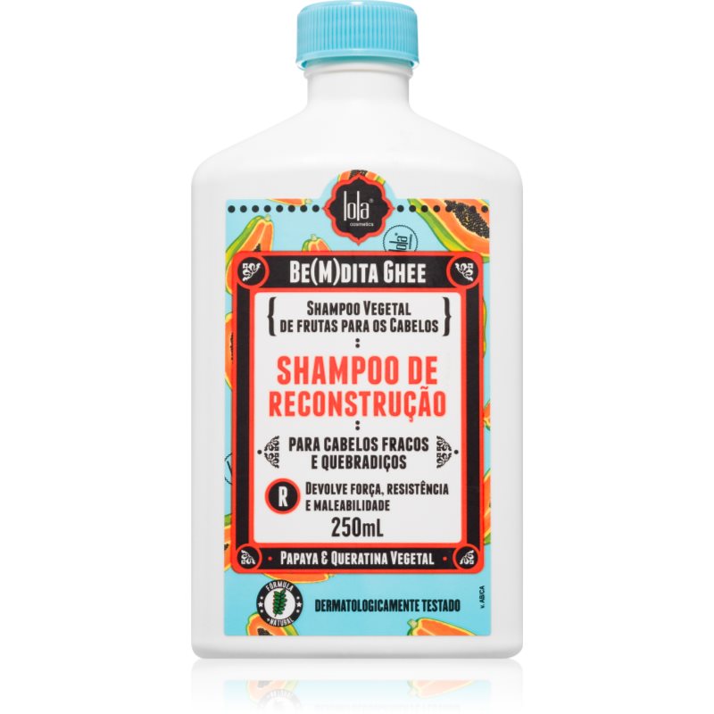 Lola Cosmetics Be(M)Dita Ghee Shampoo Reconstrução Shampoo Rigenerante Per Capelli Deboli 250 Ml