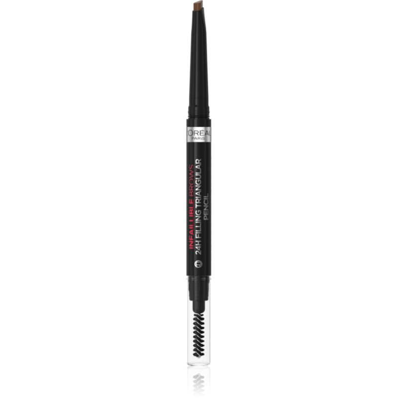 L’Oréal Paris Infaillible 24H Filling Triangular Pencil Matita Di Precisione Per Sopracciglia Resistente All'Acqua Colore 01 Ebony 1 Ml