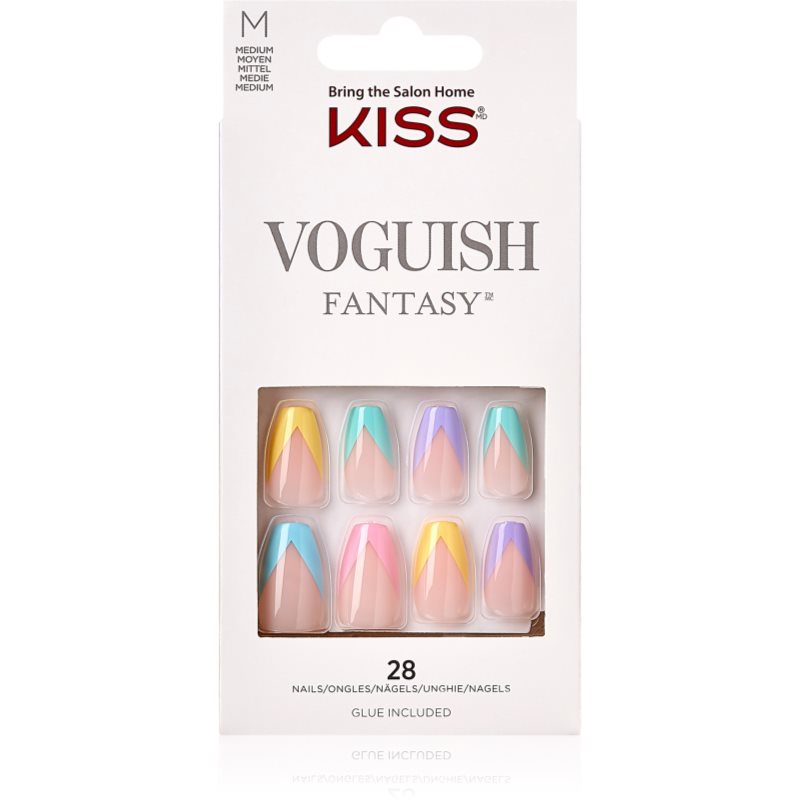 Kiss Voguish Fantasy Candies Unghie Finte Medium 28 Pz