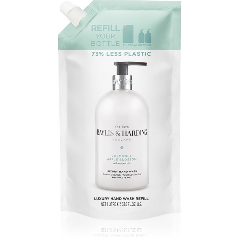Baylis & Harding Jasmine & Apple Blossom Sapone Liquido Per Le Mani Ricarica 1000 Ml