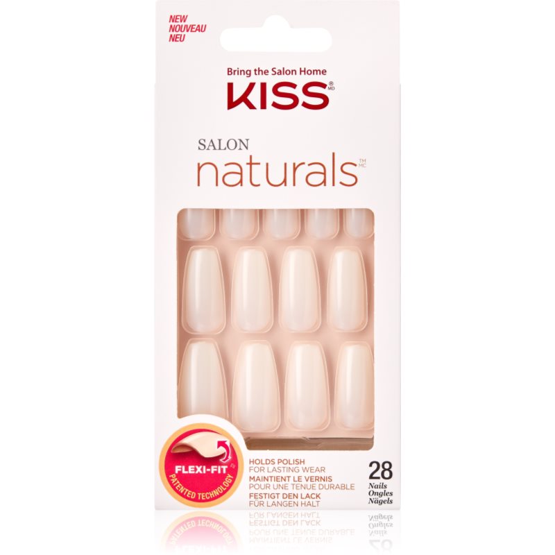 Kiss Salon Natural Walk On Air Unghie Finte 28 Pz
