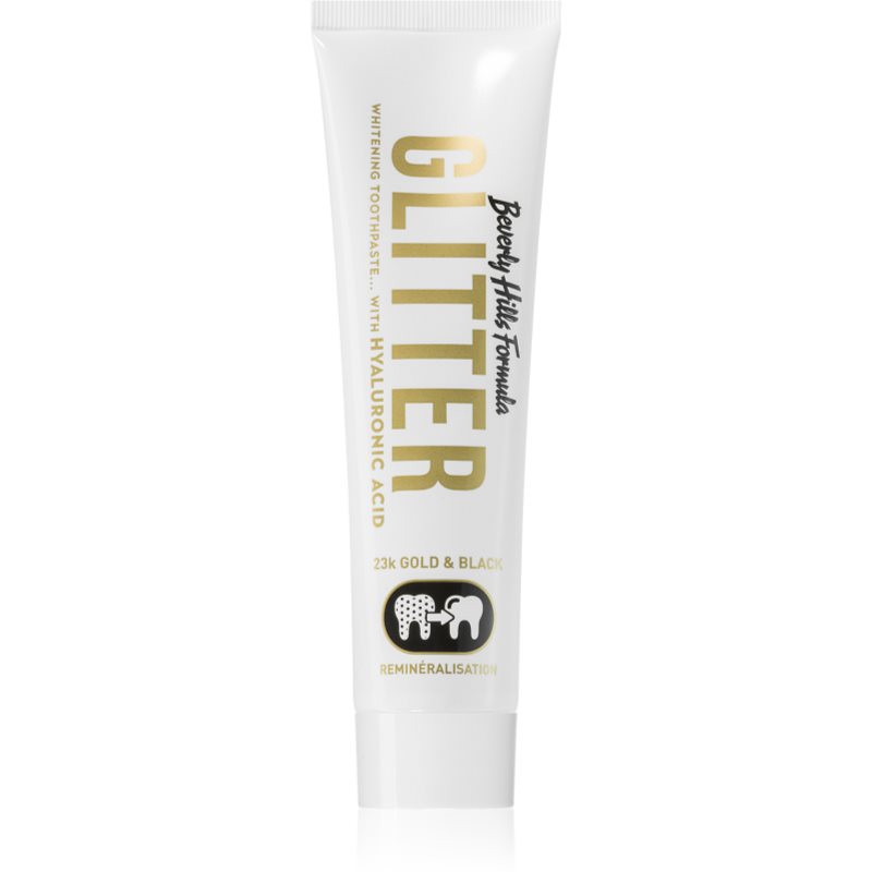 Beverly Hills Formula Glitter Gold&Black Dentifricio Sbiancante Vegano 100 Ml