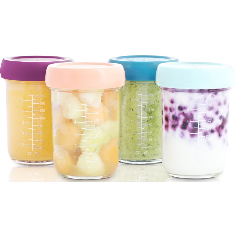 Babymoov Bowls Glass Ciotola Con Tappo Glass 4X220 Ml