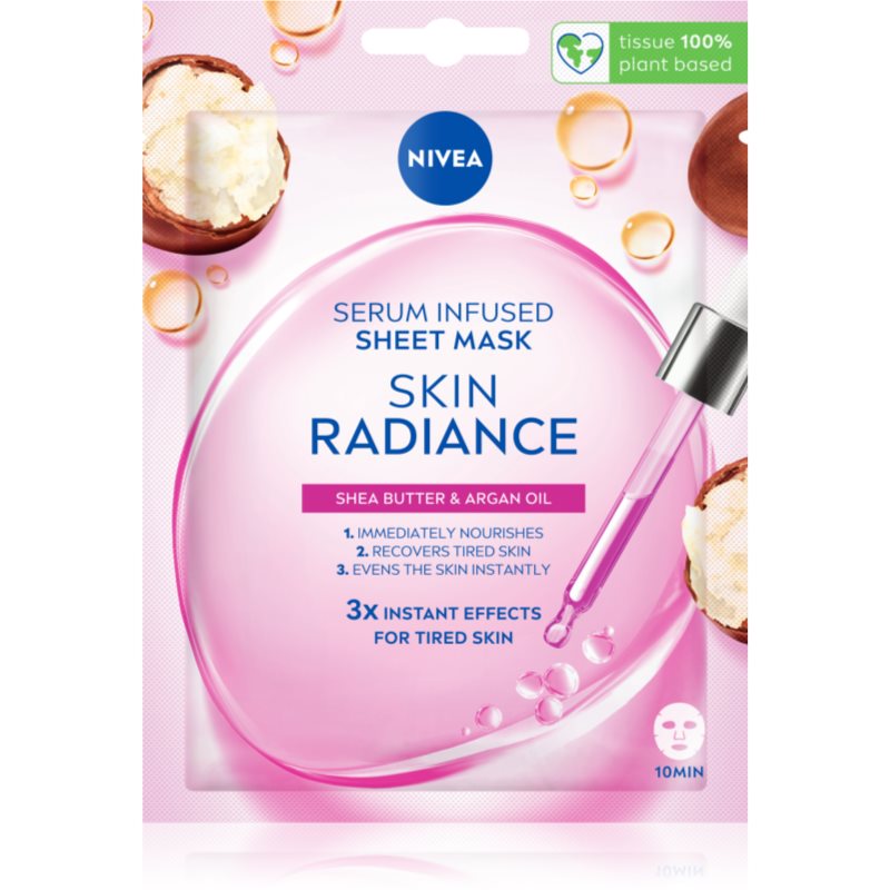 Nivea Skin Radiance Maschera Viso Illuminante In Tessuto 1 Pz